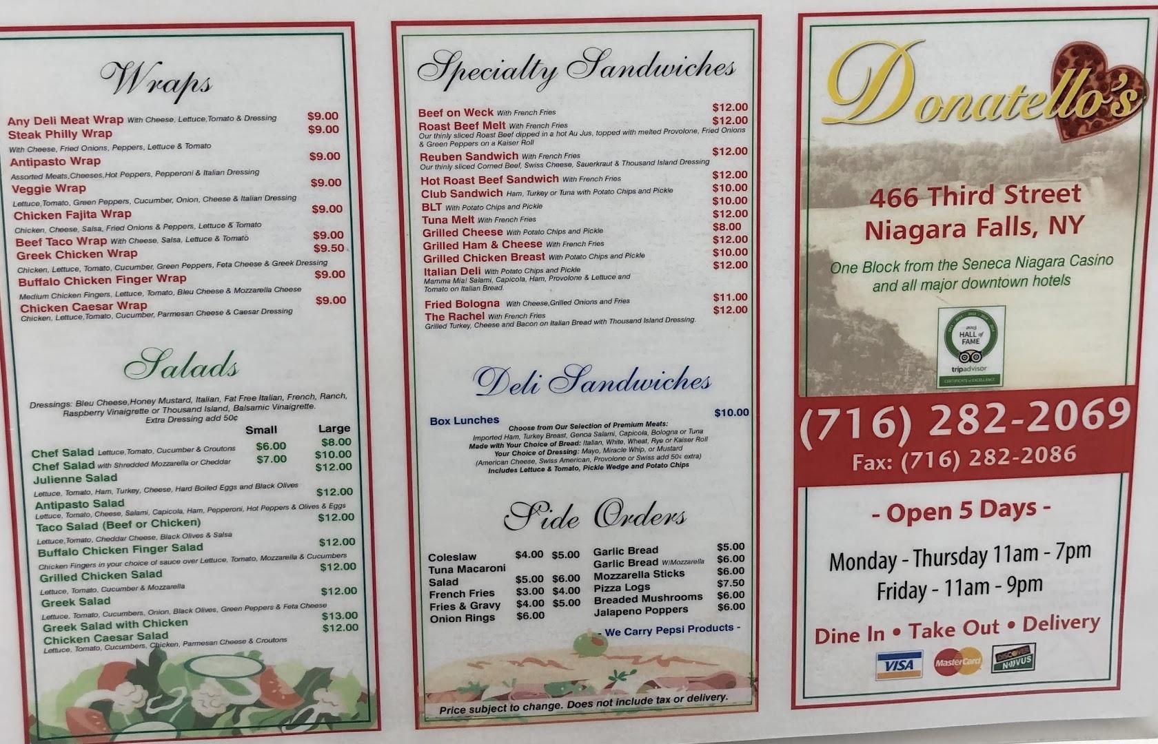 Donatello's Menu image 6